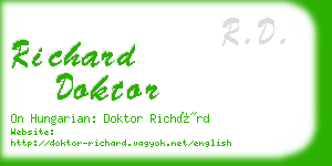 richard doktor business card